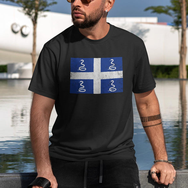 Martinique Flag T-Shirt Black / S