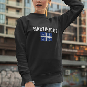 Martinique Flag Sweatshirt Black / S
