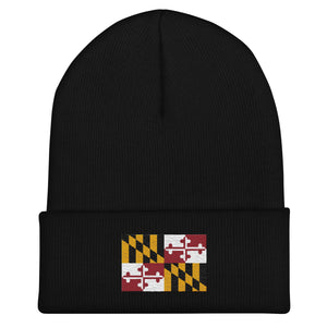 Maryland State Flag Beanie - Embroidered Winter Hat