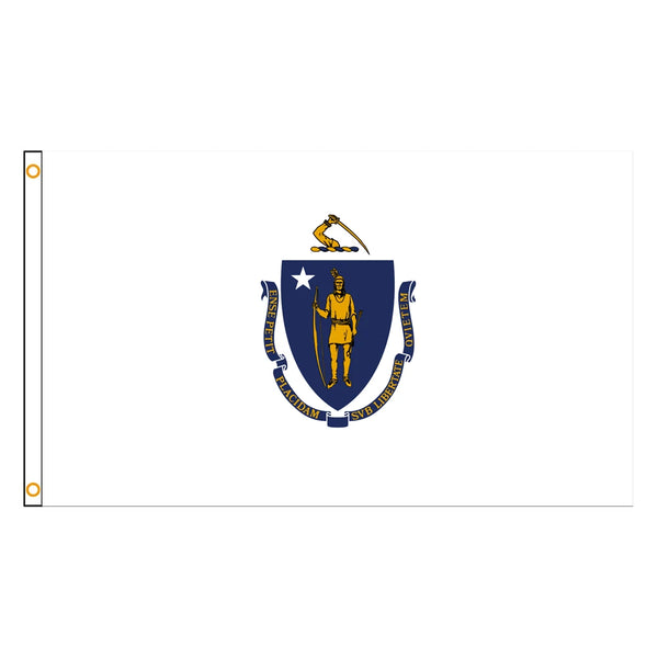 Massachusetts State Flag - 90x150cm(3x5ft) - 60x90cm(2x3ft)