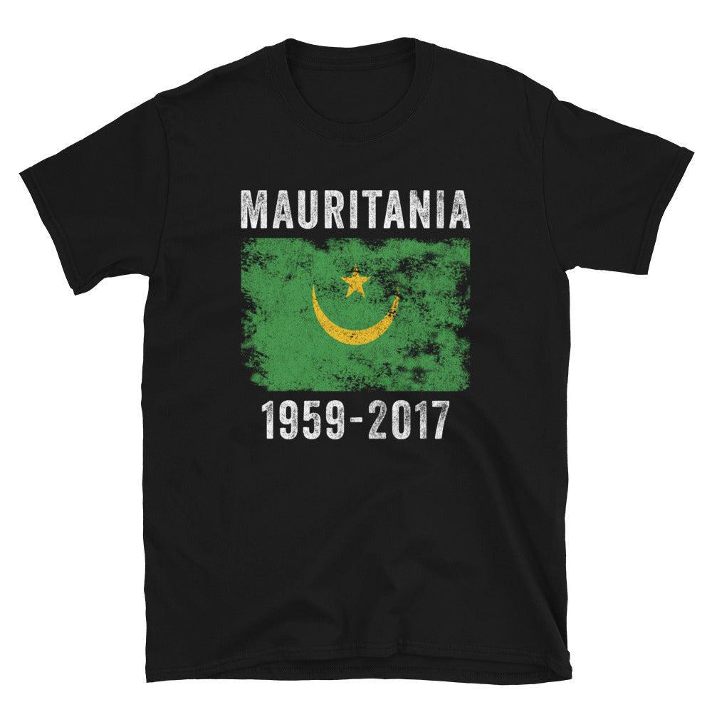 Mauritania 1959-2017 Flag Distressed T-Shirt