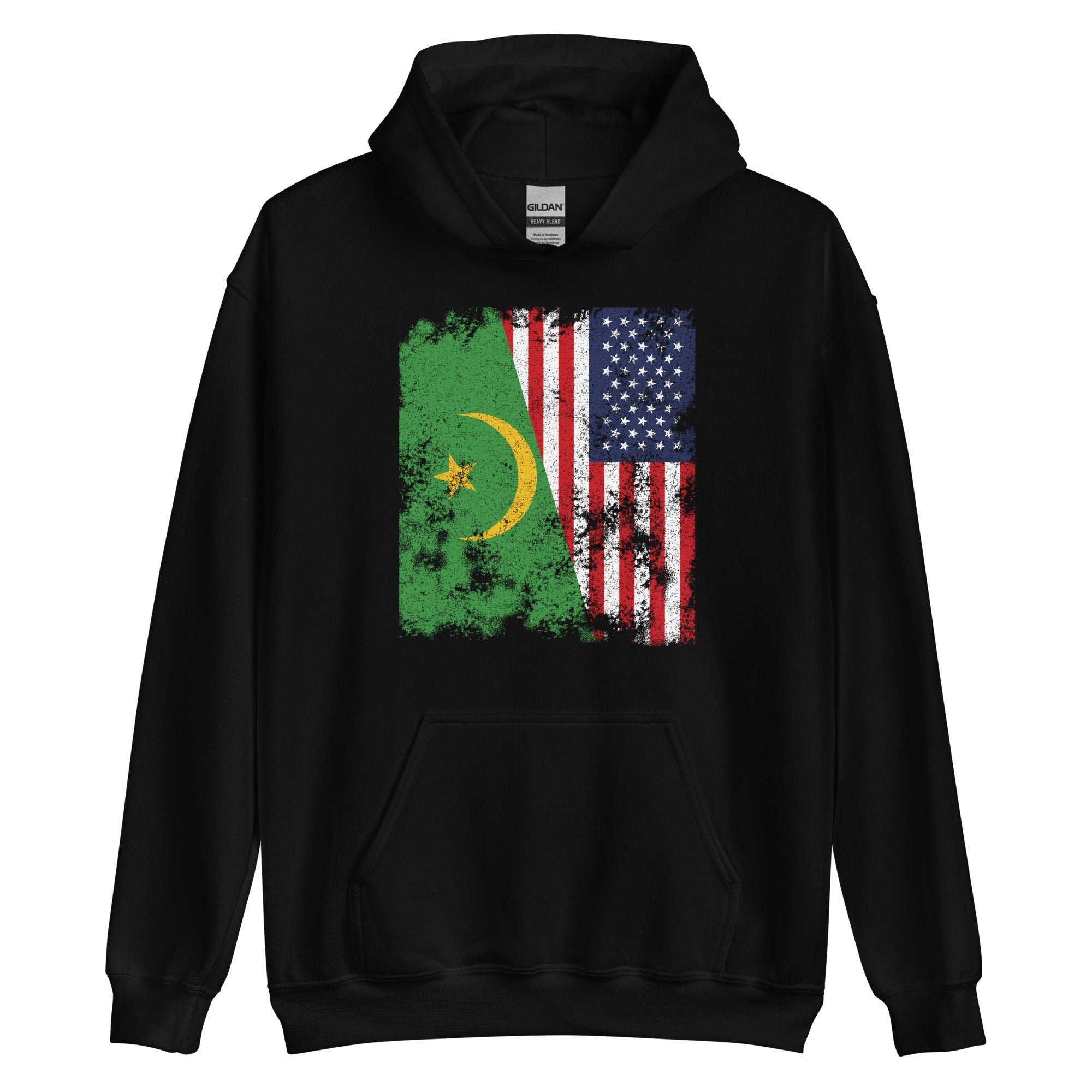 Mauritania 1959-2017 USA Flag Hoodie