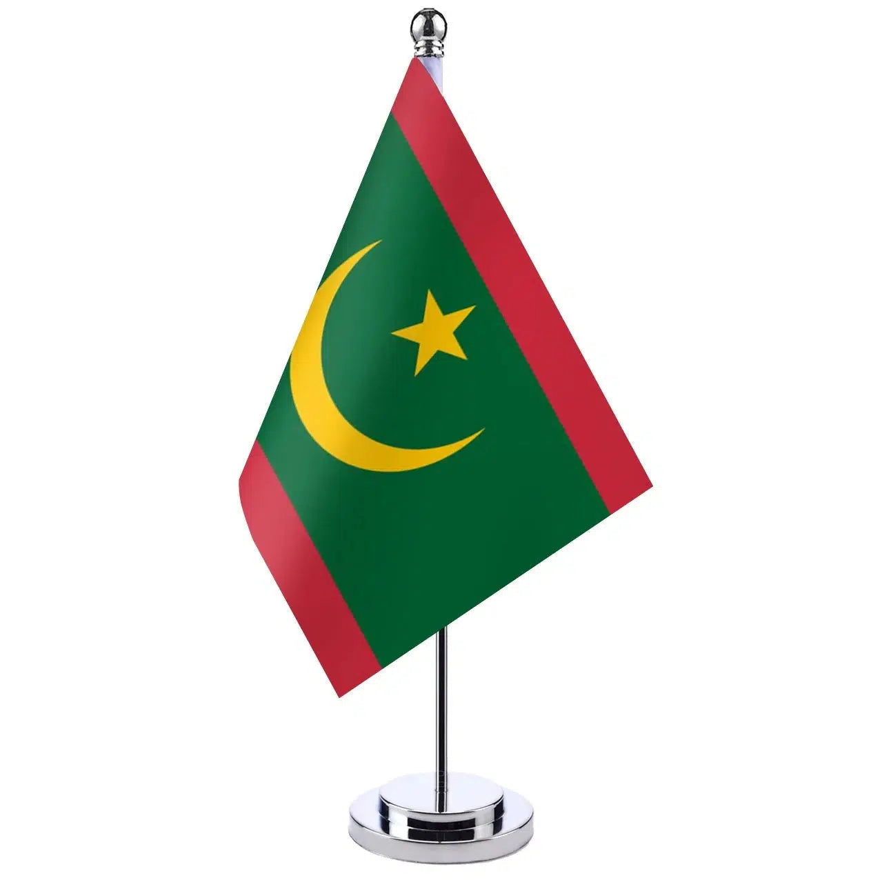 Mauritania Desk Flag - Small Office Table Flag