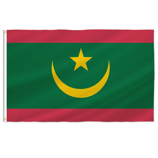 Mauritania Flag - 90x150cm(3x5ft) - 60x90cm(2x3ft)