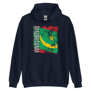 Mauritania Flag - Distressed Flag Hoodie