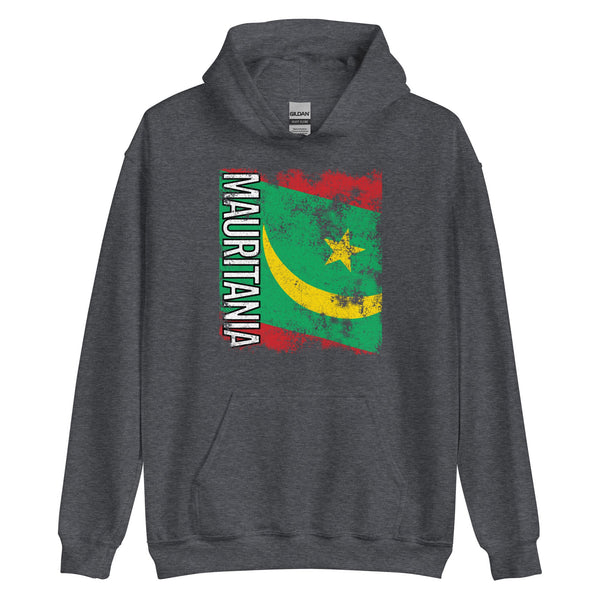 Mauritania Flag - Distressed Flag Hoodie