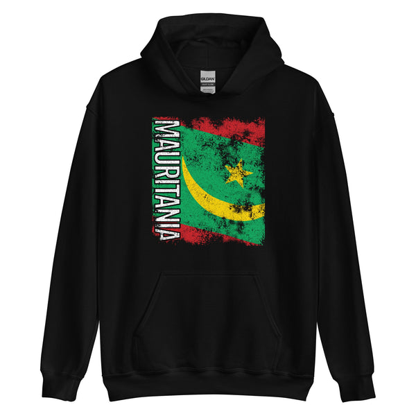 Mauritania Flag - Distressed Flag Hoodie