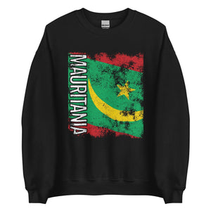 Mauritania Flag - Distressed Flag Sweatshirt