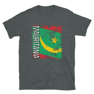 Mauritania Flag Distressed T-Shirt