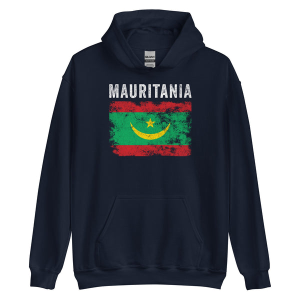 Mauritania Flag Vintage Mauritanian Flag Hoodie