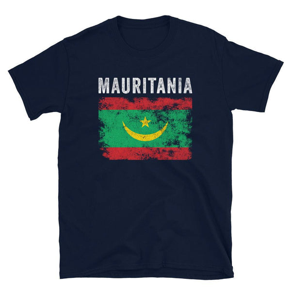 Mauritania Flag Vintage Mauritanian Flag T-Shirt