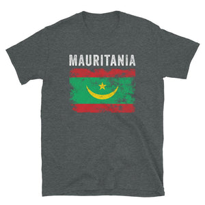 Mauritania Flag Vintage Mauritanian Flag T-Shirt