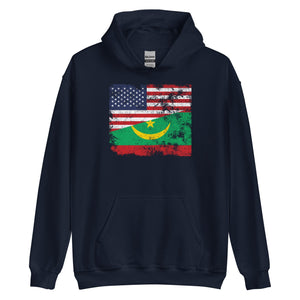 Mauritania USA Flag Hoodie