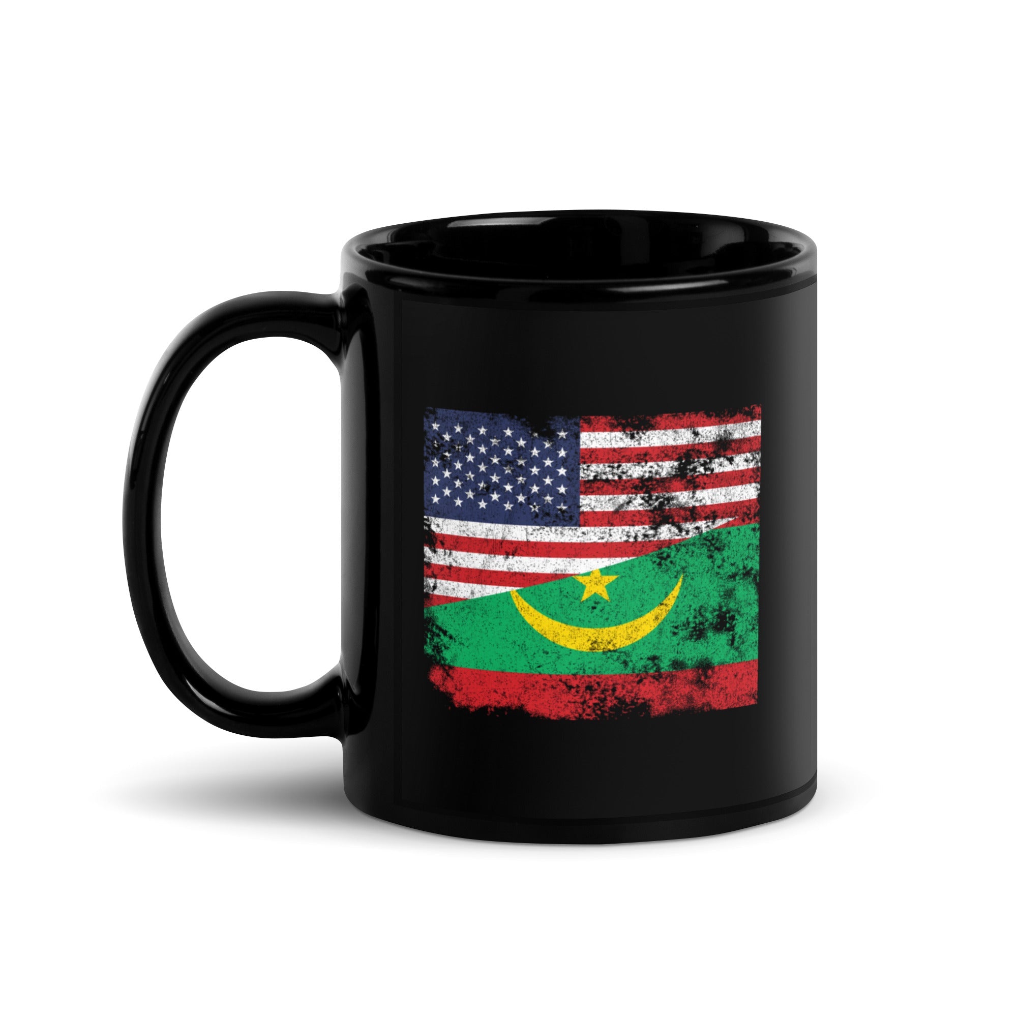 Mauritania USA Flag Mug