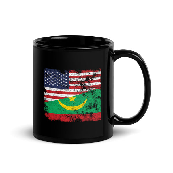 Mauritania USA Flag Mug