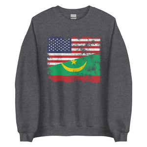 Mauritania USA Flag Sweatshirt