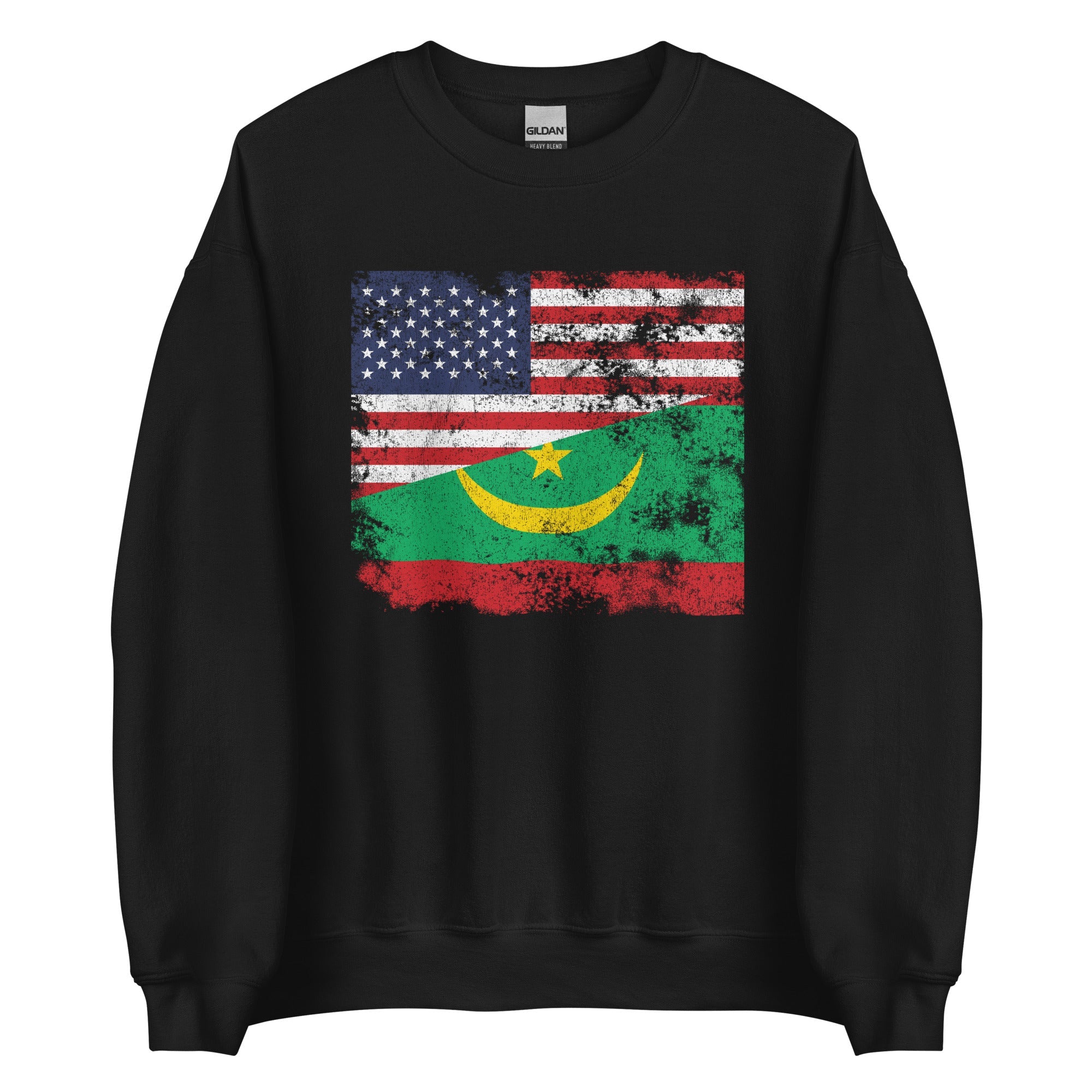 Mauritania USA Flag Sweatshirt