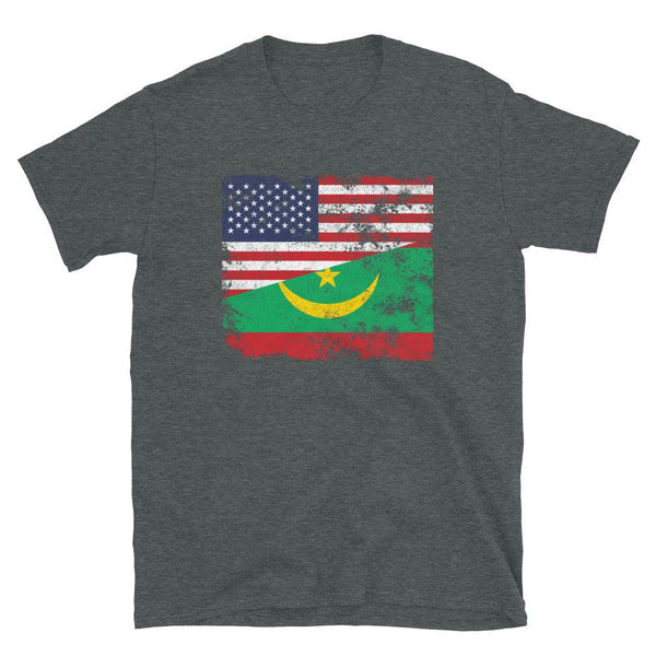 Mauritania USA Flag T-Shirt