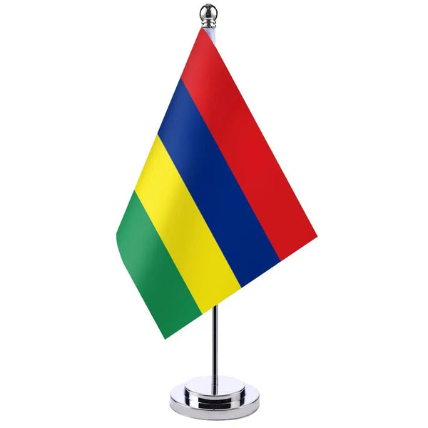 Mauritius Desk Flag - Small Office Table Flag