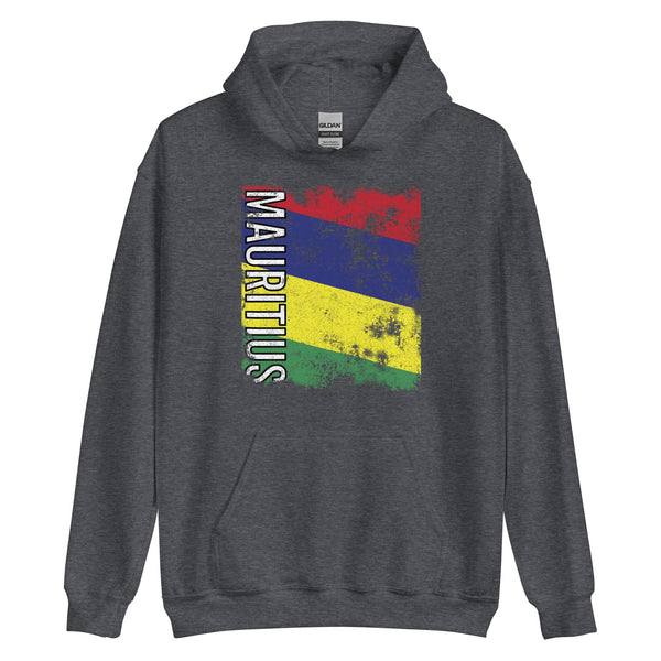 Mauritius Flag - Distressed Flag Hoodie