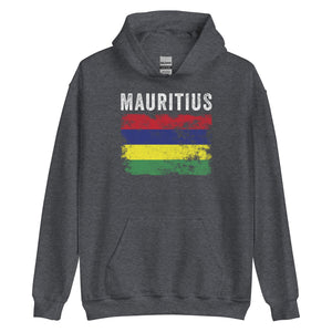 Mauritius Flag Distressed Mauritian Flag Hoodie