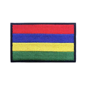 Mauritius Flag Patch - Iron On/Hook & Loop Patch