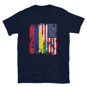 Mauritius USA Flag - Half American T-Shirt