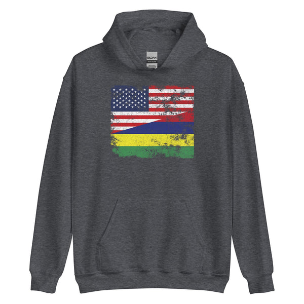 Mauritius USA Flag Hoodie