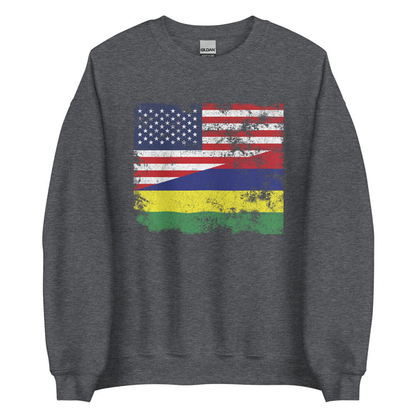 Mauritius USA Flag Sweatshirt