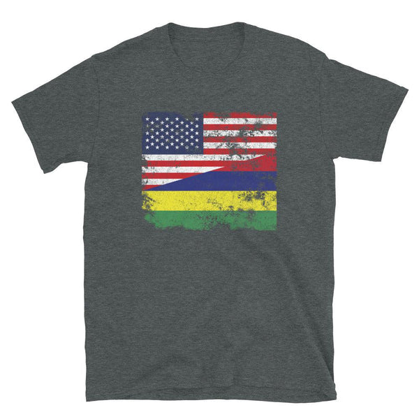 Mauritius USA Flag T-Shirt