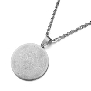 Mayan Calendar Pendant Necklace