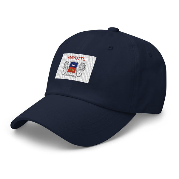 Mayotte Flag Cap - Adjustable Embroidered Dad Hat