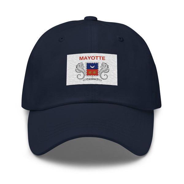 Mayotte Flag Cap - Adjustable Embroidered Dad Hat