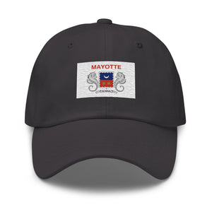 Mayotte Flag Cap - Adjustable Embroidered Dad Hat