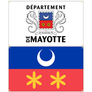Mayotte Flags - 90x150cm(3x5ft) - 60x90cm(2x3ft)
