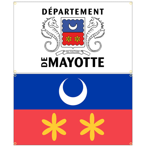 Mayotte Flags - 90x150cm(3x5ft) - 60x90cm(2x3ft)