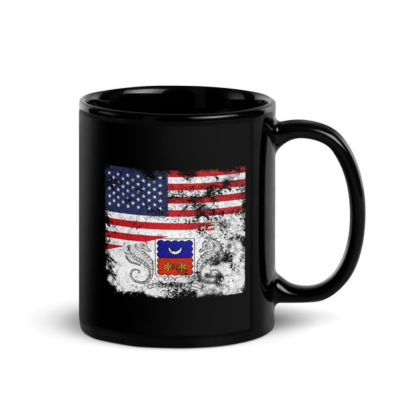 Mayotte USA Flag Mug