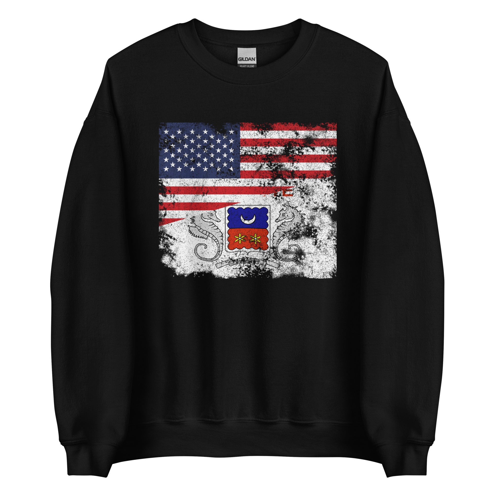Mayotte USA Flag Sweatshirt