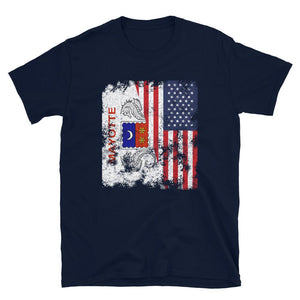 Mayotte USA Flag T-Shirt