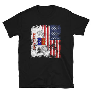 Mayotte USA Flag T-Shirt