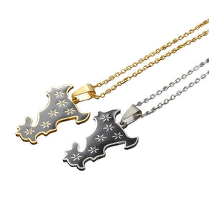 Mayotte Map Necklace