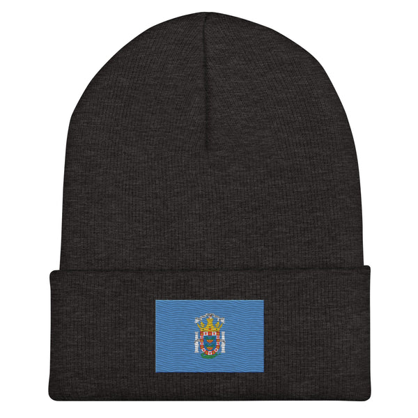 Melilla Flag Beanie - Embroidered Winter Hat