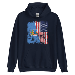Melilla USA Flag Hoodie