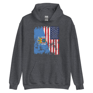 Melilla USA Flag Hoodie
