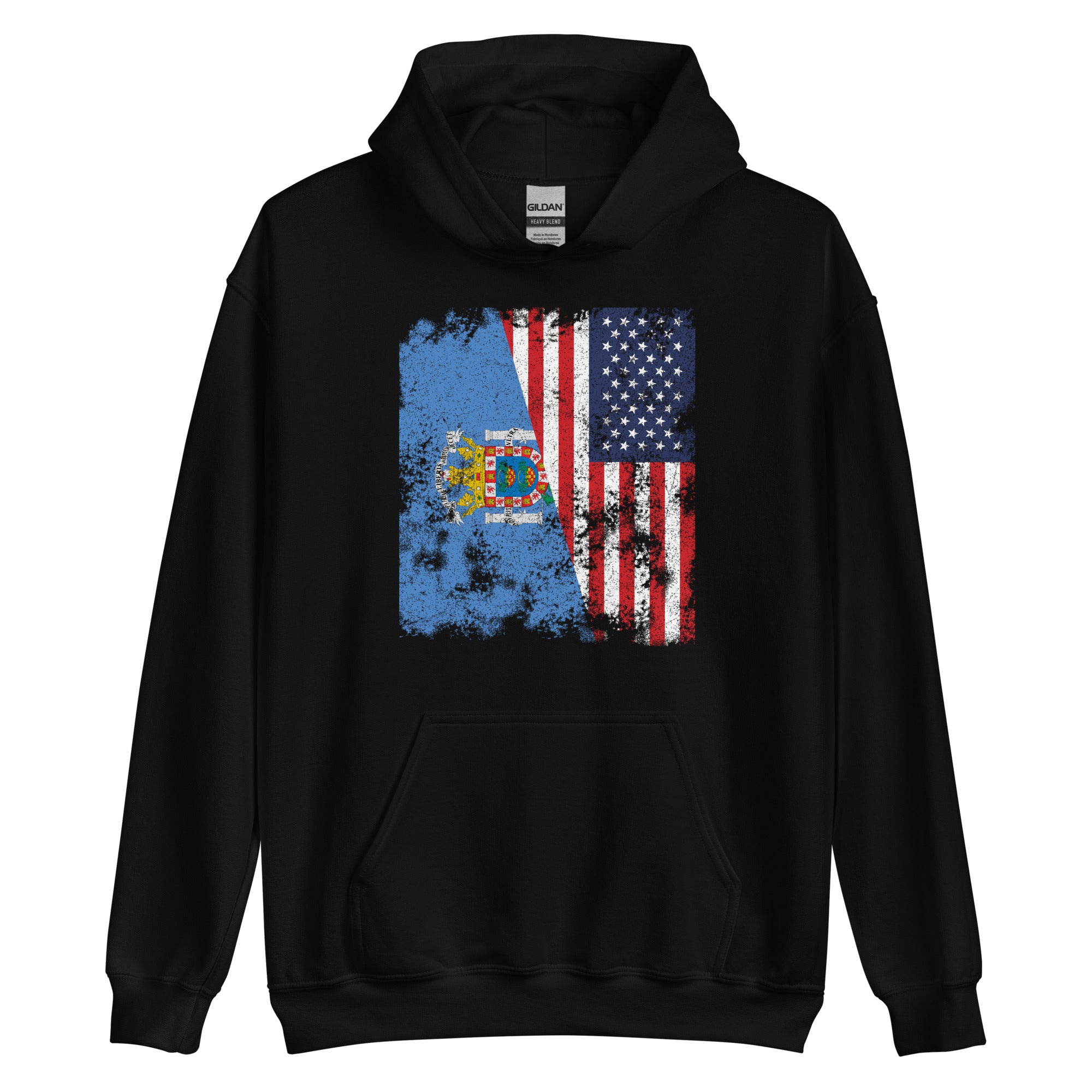 Melilla USA Flag Hoodie