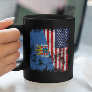 Melilla USA Flag Mug