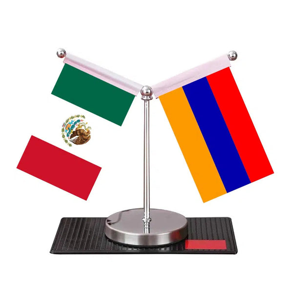 Mexico Egypt Desk Flag - Custom Table Flags (Mini)