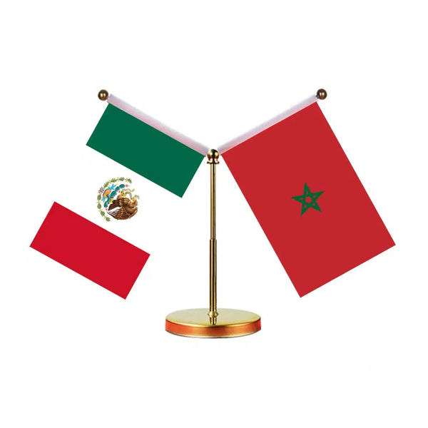 Mexico Egypt Desk Flag - Custom Table Flags (Mini)