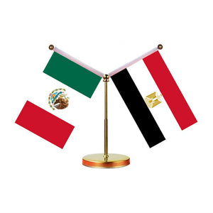 Mexico Egypt Desk Flag - Custom Table Flags (Mini)