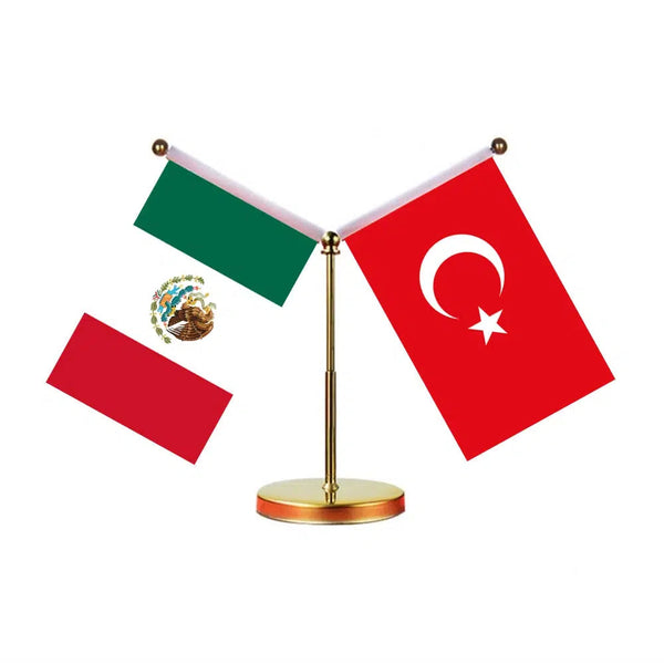 Mexico Egypt Desk Flag - Custom Table Flags (Mini)